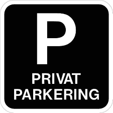 Privat Parkering 50 x 50 cm